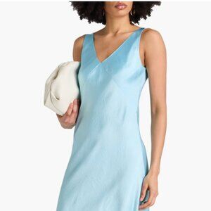 VINCE Crinkled-satin maxi dress NWT!